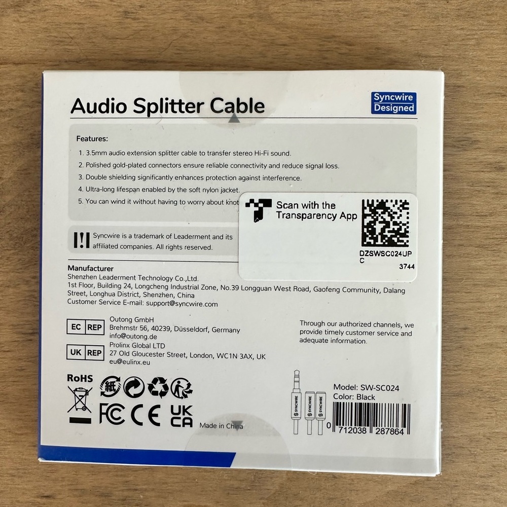 Audio Splitter Cable - Picture 2 of 2